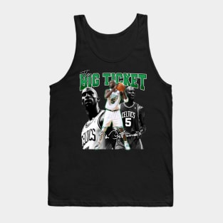 Kevin Garnett The Big Ticket Basketball Signature Vintage Retro 80s 90s Bootleg Rap Style Tank Top